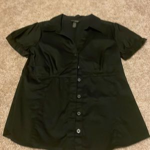 Banana Republic black cotton dress shirt